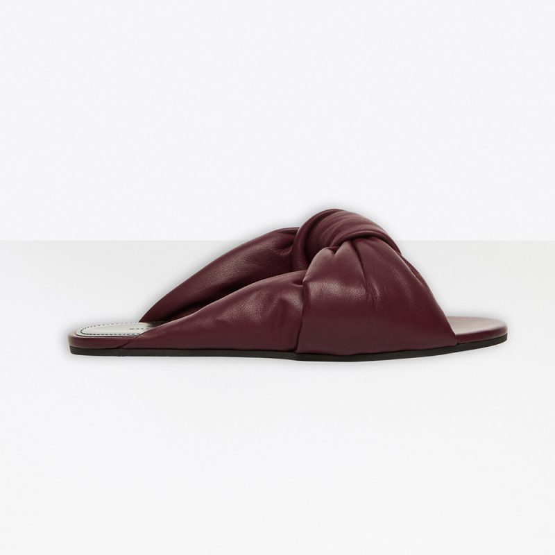PRA FLAT NAPPA SANDALS BRONZE LAMBSKIN