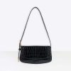 Balenciaga Women Ghost Sling Bag in Black Crocodile Embossed Calfskin