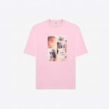 Balenciaga Women I Love Cats XL T-Shirt in Pink