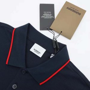 Burberry Men's Polo Shirt with Icon Stripe Placket