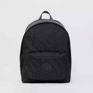 Monogram Jacquard Backpack in Black - Men