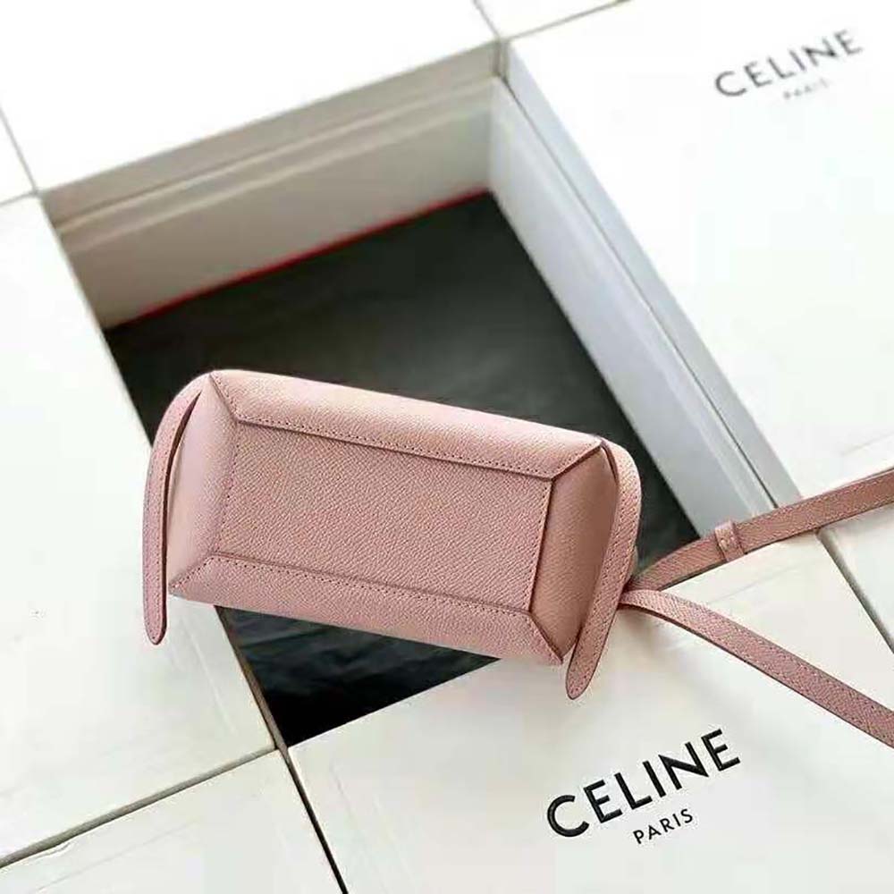 Celine Women Pico Belt Bag in Grained Calfskin Vintage-Pink 5 Celine Women Pico Belt Bag in Grained Calfskin Vintage-Pink - Image 5