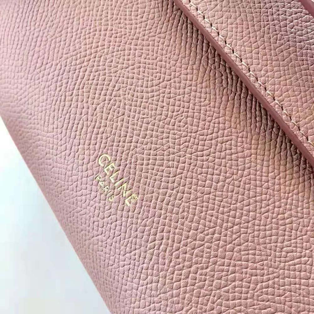 Celine Women Pico Belt Bag in Grained Calfskin Vintage-Pink 8 Celine Women Pico Belt Bag in Grained Calfskin Vintage-Pink - Image 8