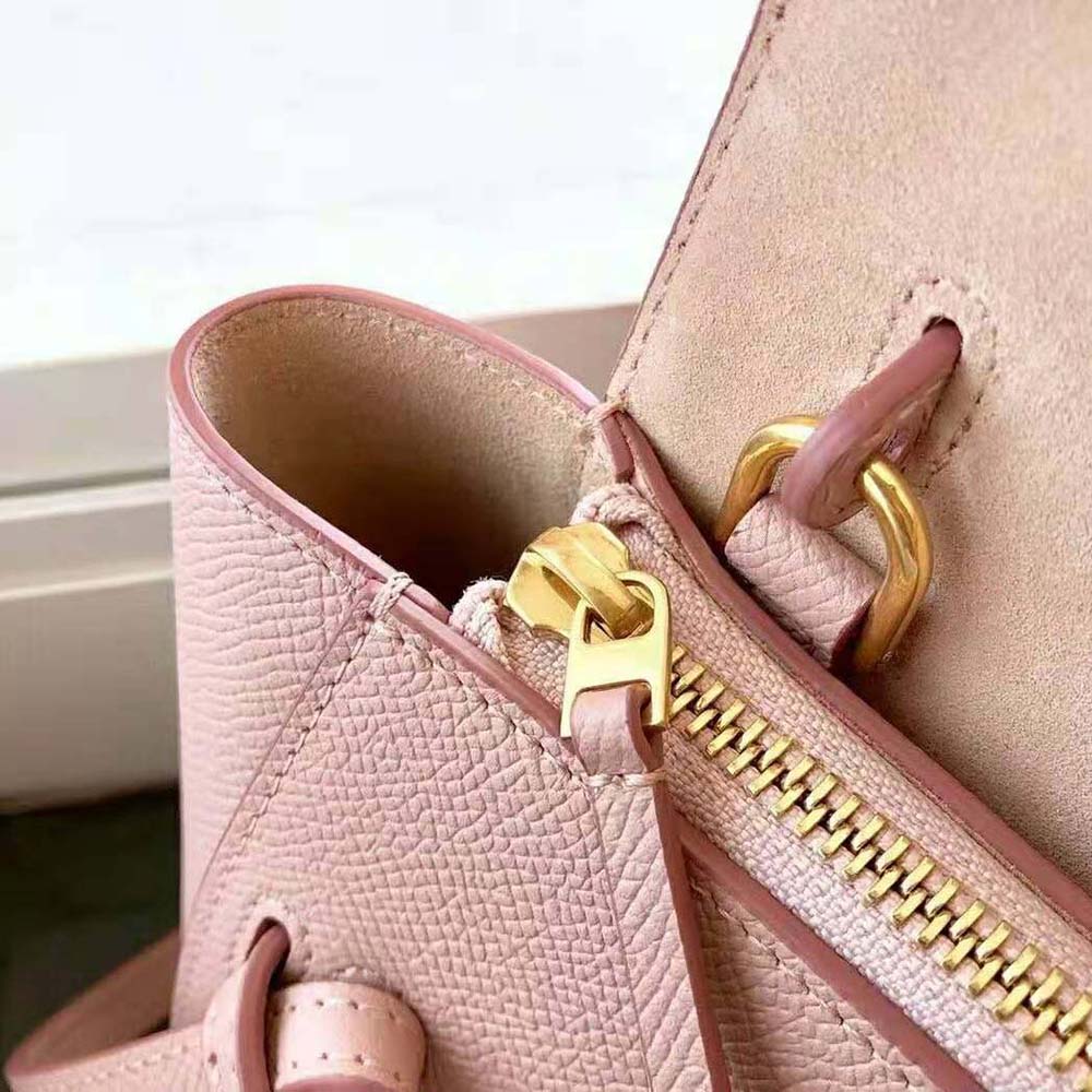 Celine Belt Bag Textured Leather Pico Pink 1320004