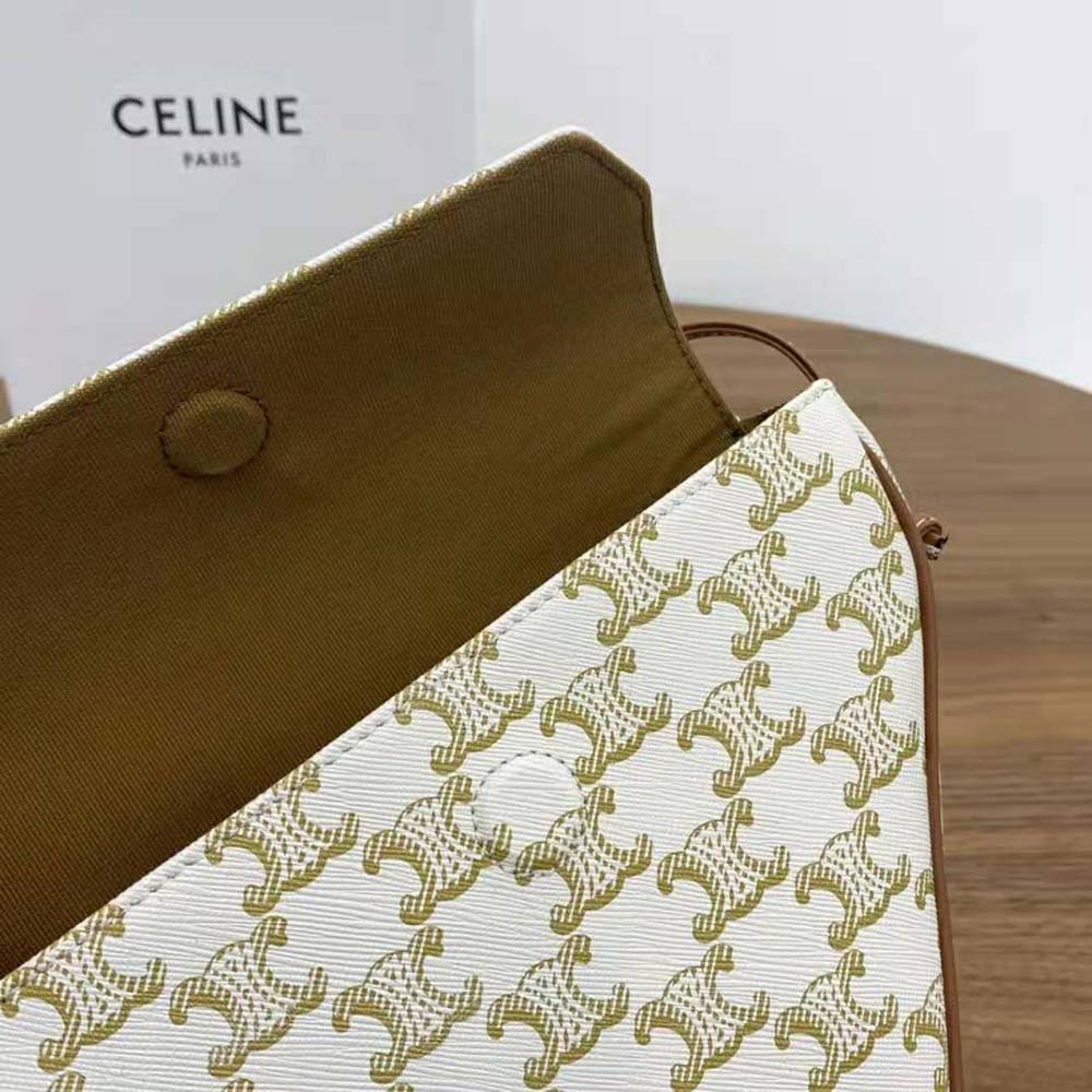 Triangle Bag in Triomphe Canvas with Celine Print - Beige / Black / Brown - for Men