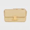 Celine Women Triomphe Shoulder Bag in Shiny Calfskin