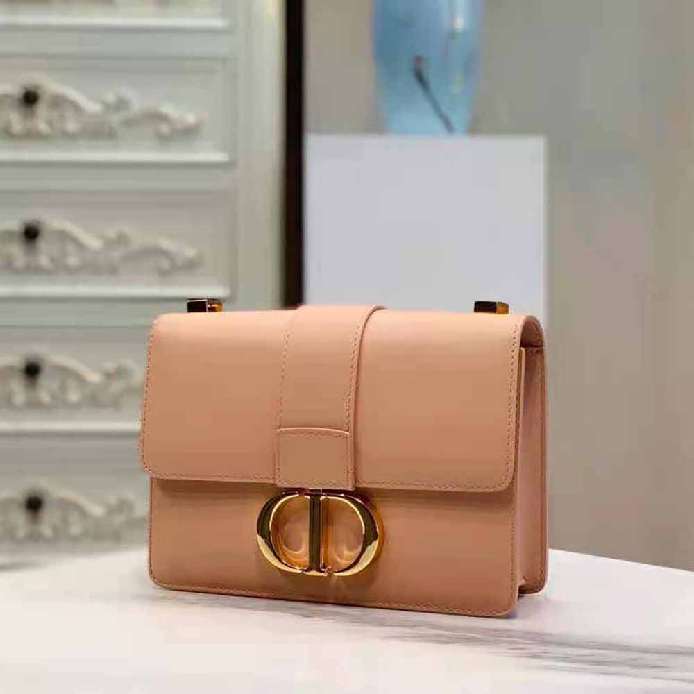 Dior Women 30 Montaigne Bag in Ultramatte Grained Calfskin-Pink