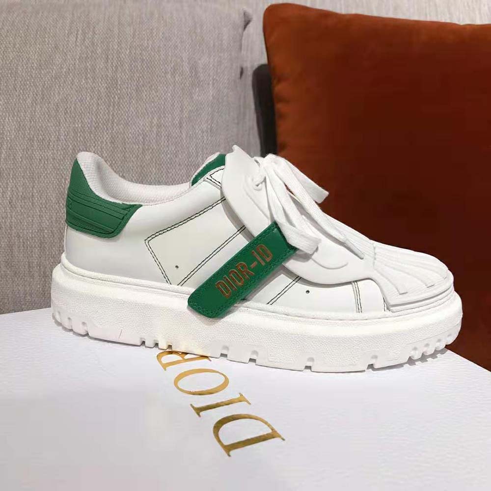 Dior-id leather trainers Dior Green size 37 EU in Leather - 35003971