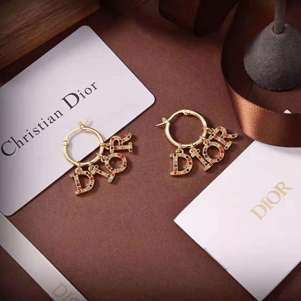 Dior Women Dio(r)evolution Earrings Gold-Finish Metal and 