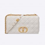 Dior Women Large Dior Caro Bag Lvory Supple Cannage Calfskin