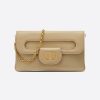 Dior Women Medium Diordouble Bag Smooth Calfskin-beige