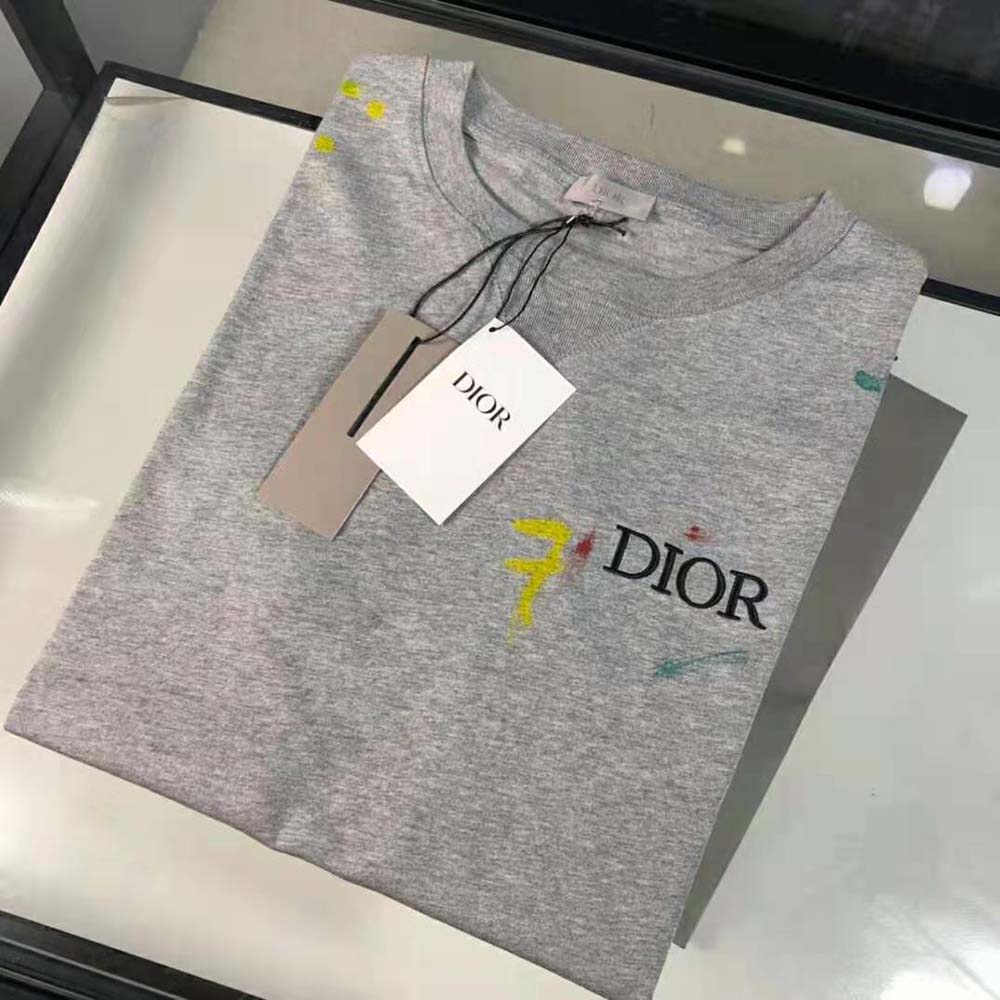 dior grey t shirt