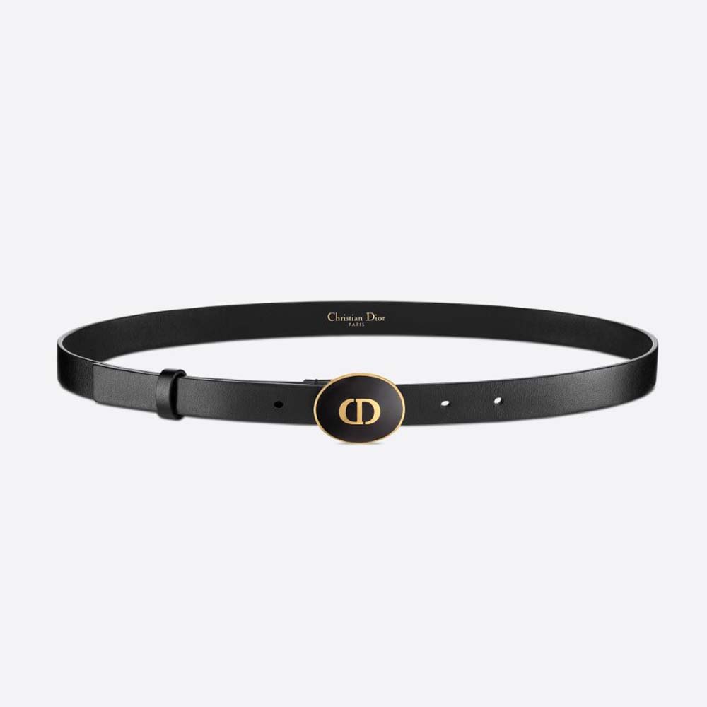 Dior Women Teddy-D Belt Smooth Calfskin-15 MM-Black