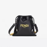 Fendi Men Pack Small Pouch Black Nappa Leather Bag