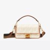 Fendi Women Baguette White Canvas FF Bag 12 Fendi Women Baguette White Canvas FF Bag