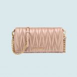 Miu Miu Women Matelasse Nappa Leather Shoulder Bag