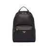 Prada Men Saffiano Leather Backpack-Black