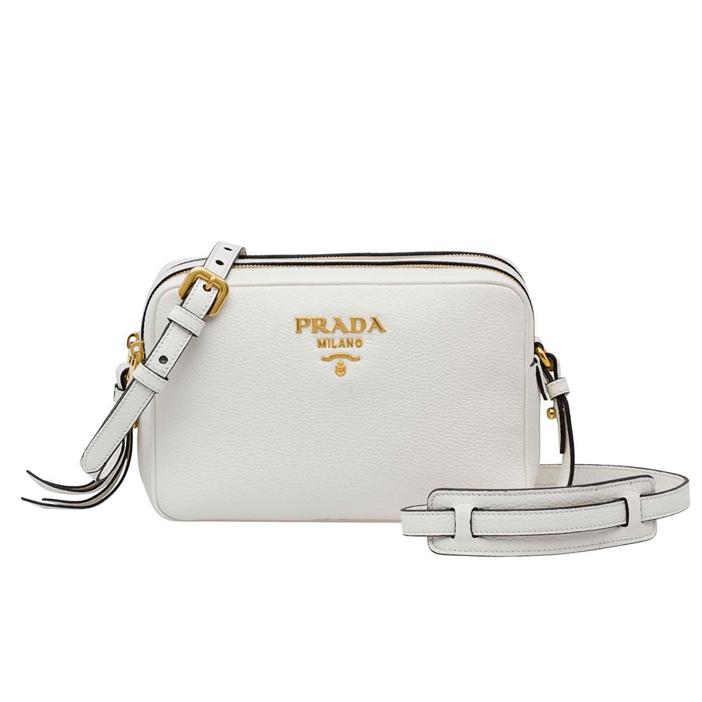 Prada Women Calf Leather Shoulder Bag-white (1) Prada Women Calf Leather Shoulder Bag