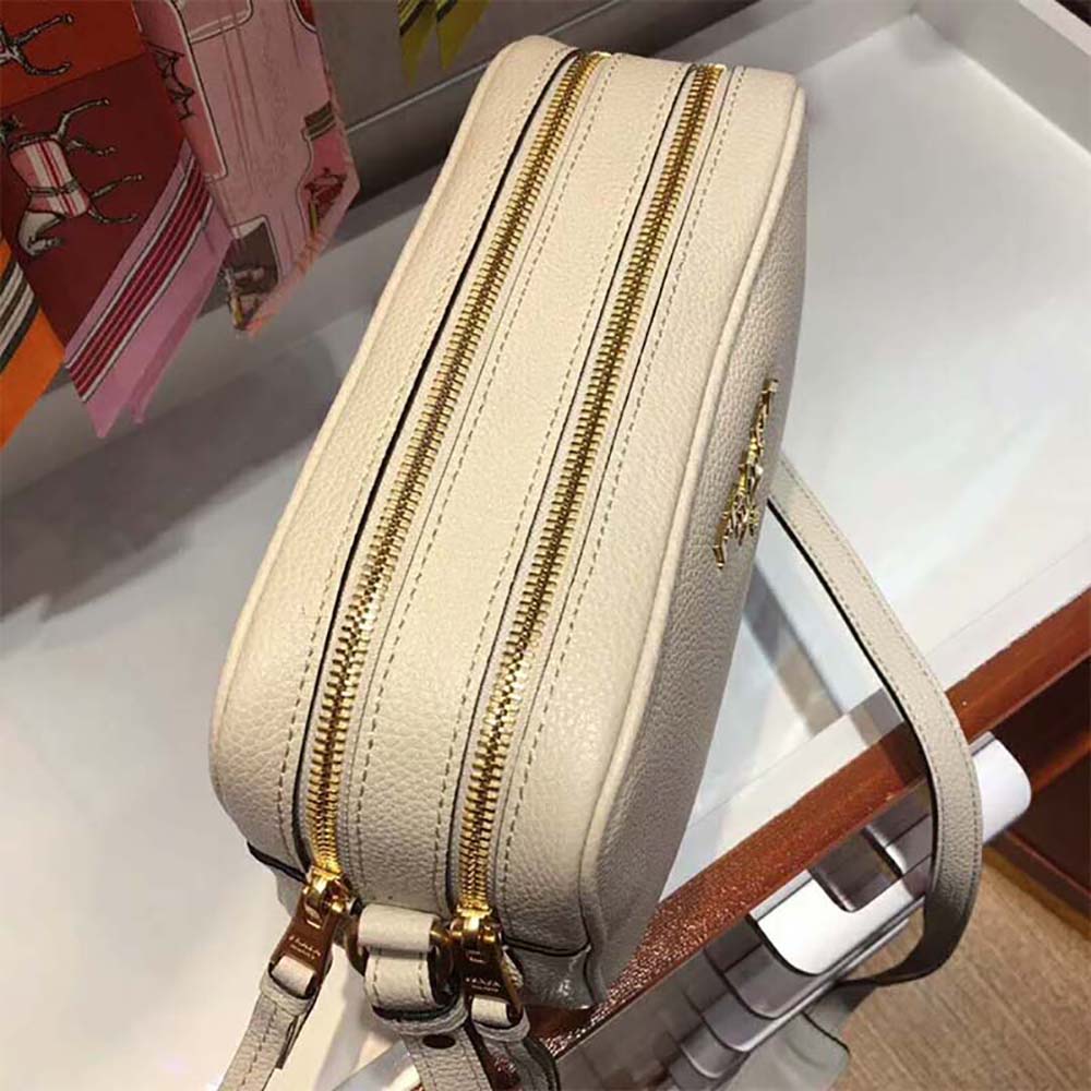 Prada Women Calf Leather Shoulder Bag-white (4)