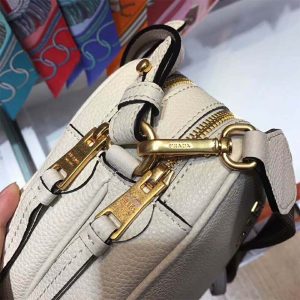 Prada Women Calf Leather Shoulder Bag-white (6)