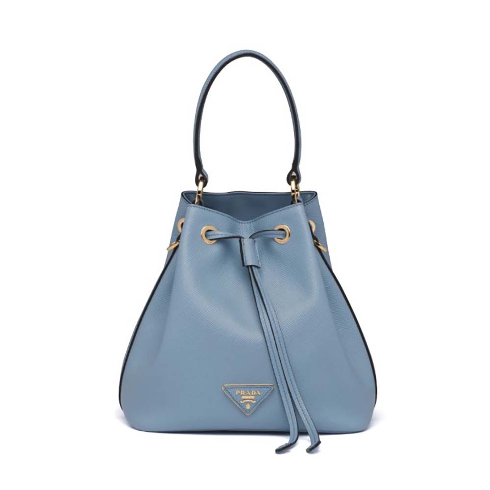 prada saffiano leather bucket bag