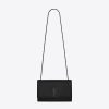 Saint Laurent YSL Women Kate Medium in Grain DE Poudre Embossed Leather