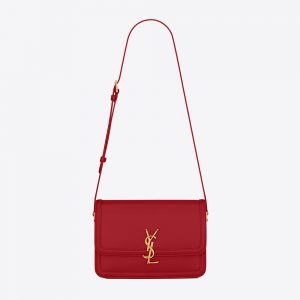 Saint Laurent YSL Women Solferino Medium Satchel in Box Saint Laurent Leather