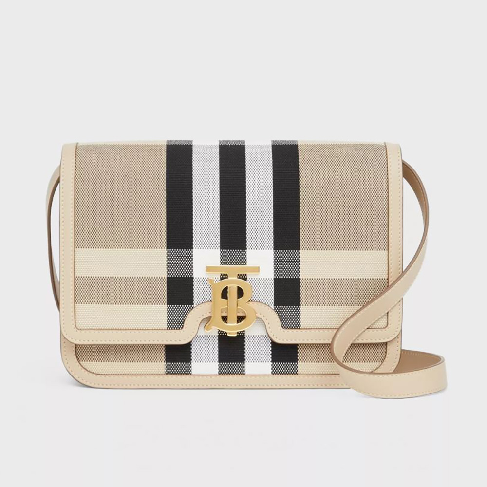 Tb bag leather clutch bag Burberry Beige in Leather - 34685804