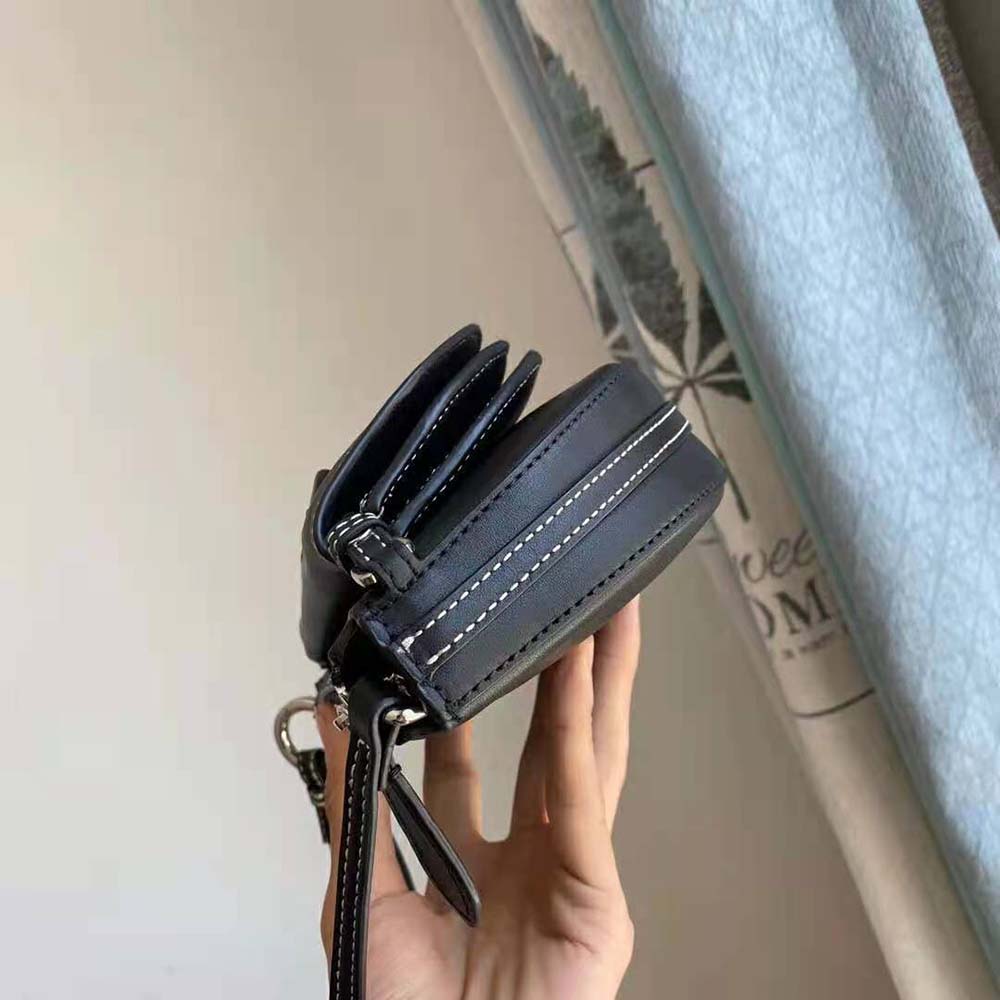 Burberry Women Mini Leather Double Olympia Bag-Black 5 Burberry Women Mini Leather Double Olympia Bag-Black - Image 5