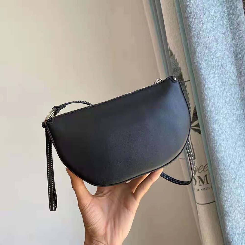 Burberry Women Mini Leather Double Olympia Bag-Black 4 Burberry Women Mini Leather Double Olympia Bag-Black - Image 4