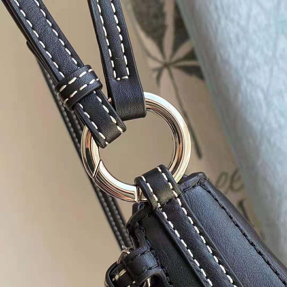 Burberry Women Mini Leather Double Olympia Bag-Black 8 Burberry Women Mini Leather Double Olympia Bag-Black - Image 8
