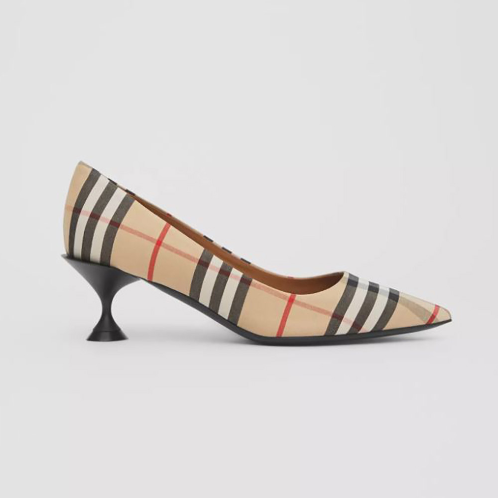 burberry check pumps