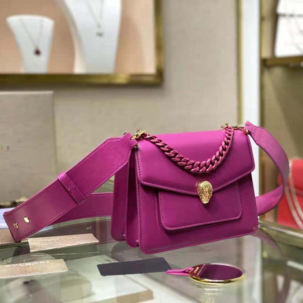 bvlgari purple bag