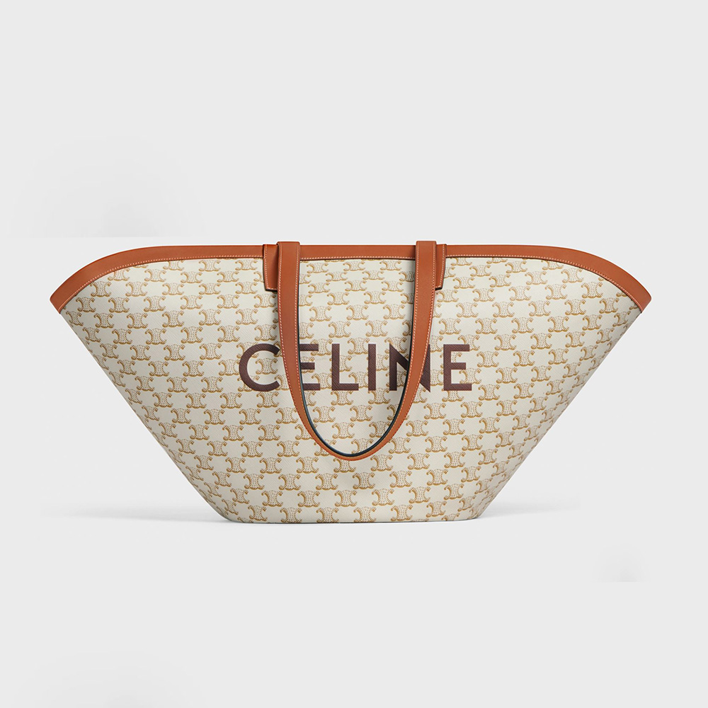 Celine Couffin Bag Triomphe Coated Canvas Medium at 1stDibs  celine medium  couffin bag, celine beach bag, celine beach tote