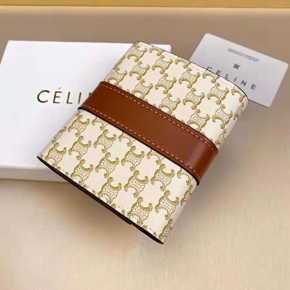 CELINE Small Trifold Wallet Saze 16 Tri-fold wallet – kingram-japan