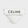Celine Women Triangle Bag in Smooth Calfskin with Celine Print