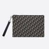 Dior Men A4 Pouch Beige and Black Dior Oblique Jacquard 12 Dior Men A4 pouch Beige and Black Dior Oblique Jacquard