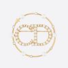 Dior Women Clair D Lune Brooch Gold-Finish Metal