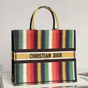 Dior book tote cheap stripe