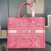 Dior Women Dior Book Tote Rose Toile de Jouy Embroidery