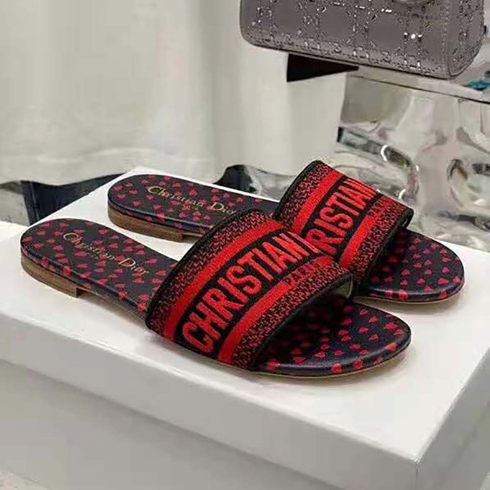 Red dior outlet slides