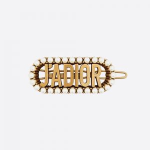Dior Women J'Adior Barrette Antique Gold-Finish Metal