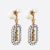 Dior Women Tribales Earrings Antique Gold and Palladium-Finish Metal