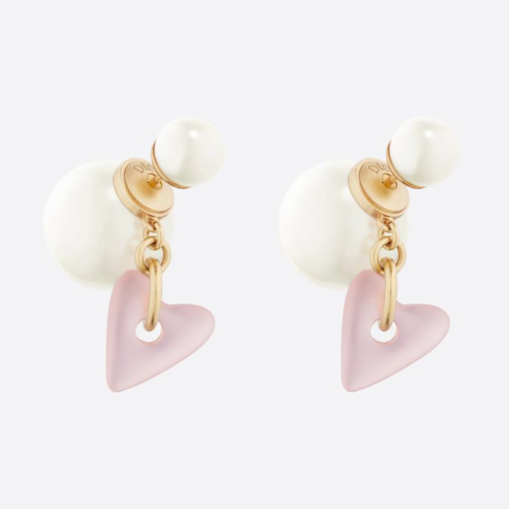 Dior Women J'Adior Earrings GoldFinish Metal and White Resin Pearls