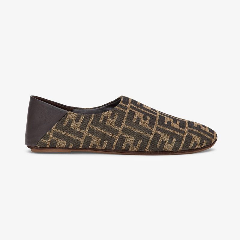 Fendi Unisex Signature Pink Nappa Leather Slippers
