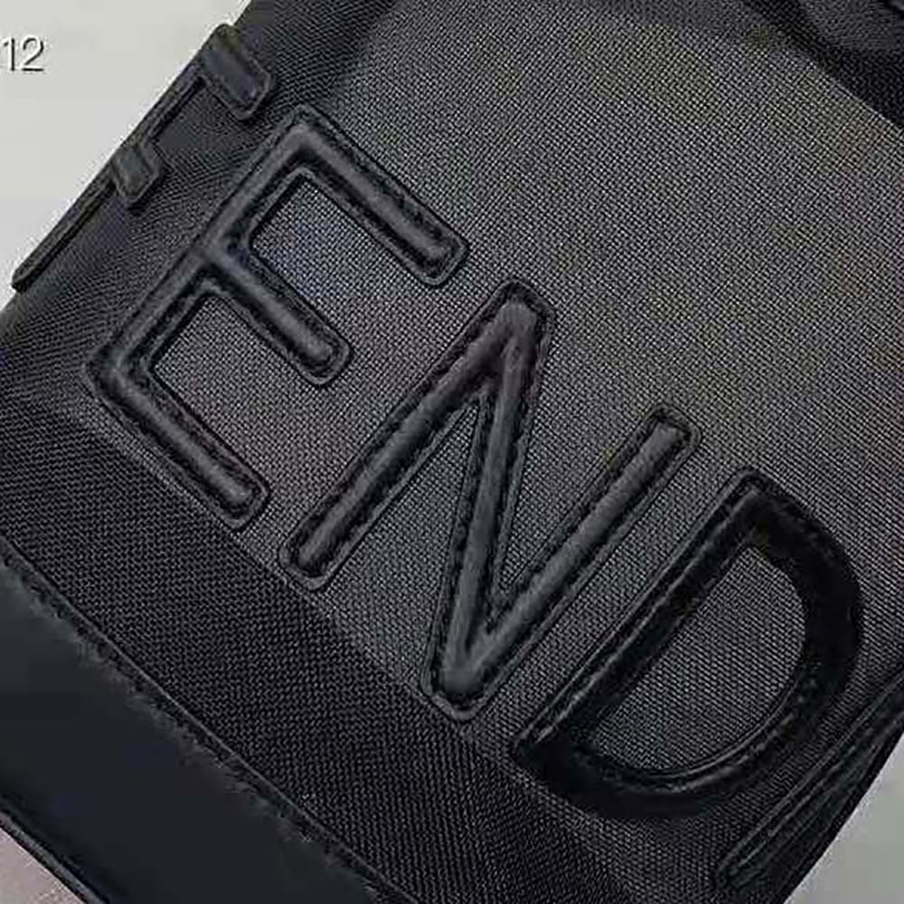 Fendi Women Mon Tresor Black Leather and Mesh Mini-bag 8 Fendi Women Mon Tresor Black Leather and Mesh Mini-bag - Image 8
