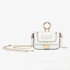 Fendi Women Nano Baguette Charm White Leather Charm