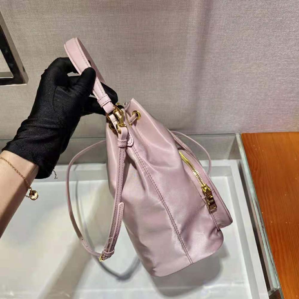 Prada Duet Re-Nylon Shoulder Bag - Pink