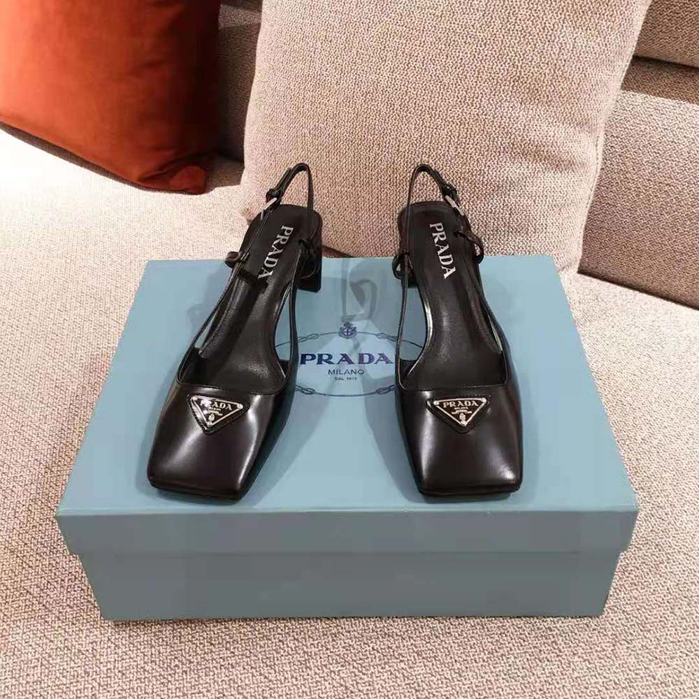 prada naplak leather slingbacks