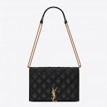 Saint Laurent YSL Women Becky Mini Chain Bag in Carre-Quilted Lambskine